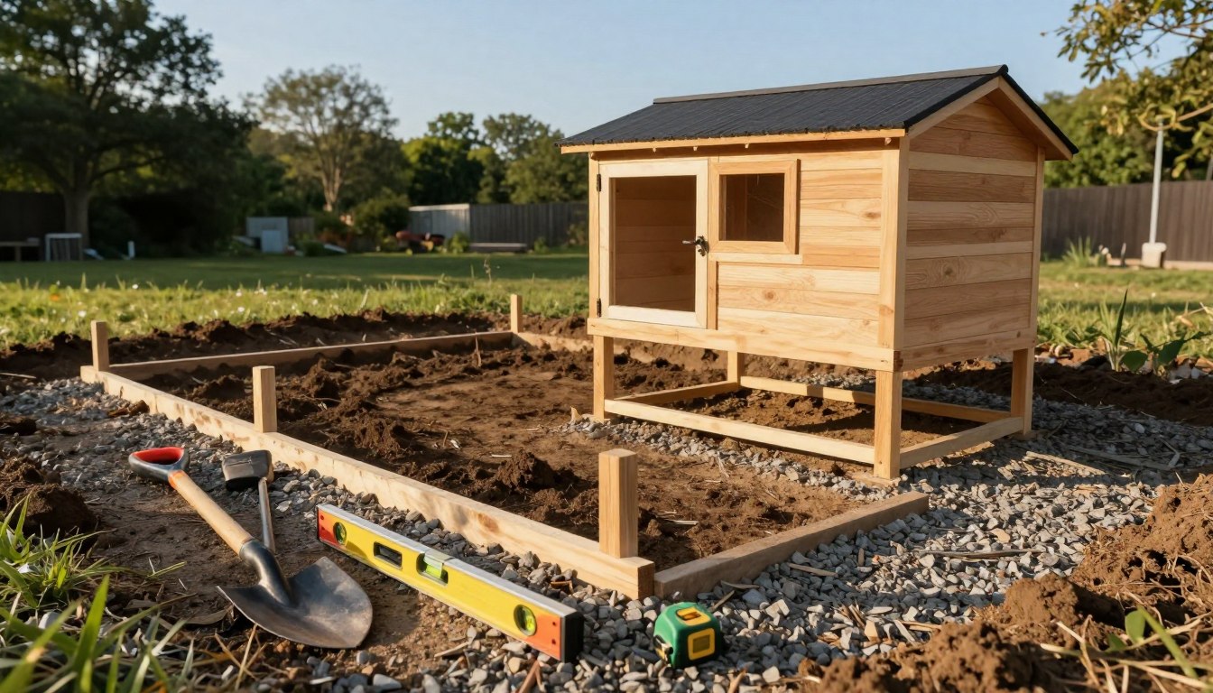 step by step guide to build a chicken coop