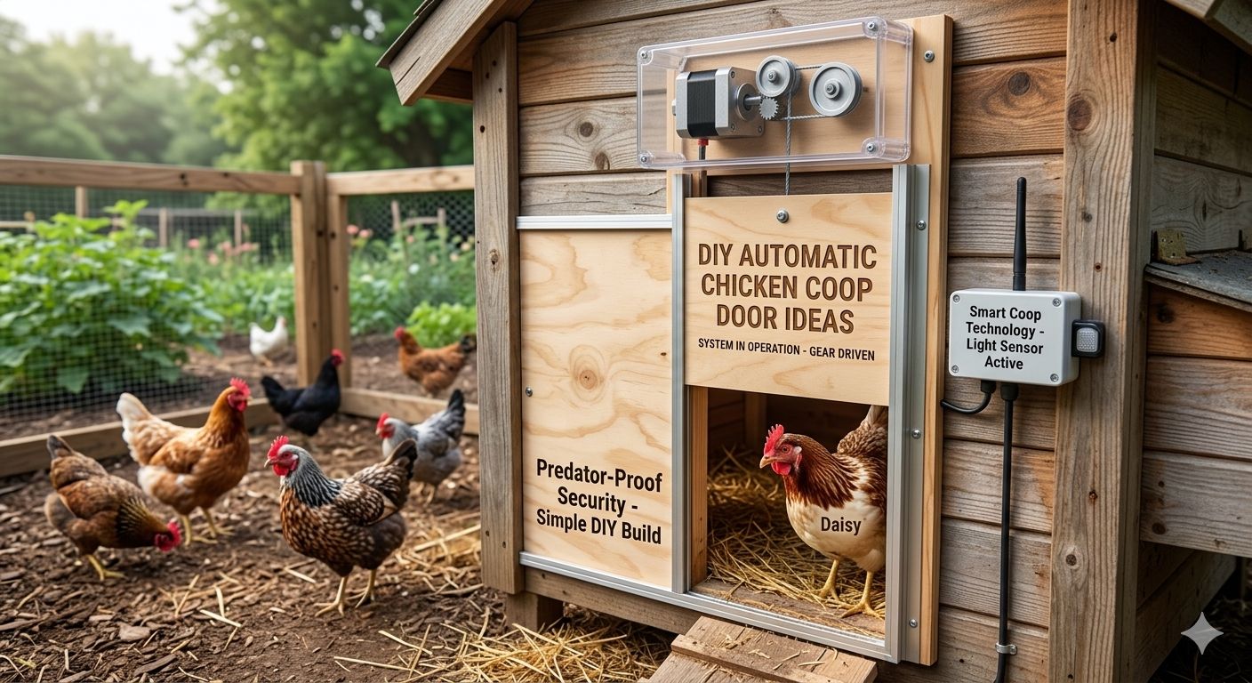DIY Automatic Chicken Coop Door Ideas,