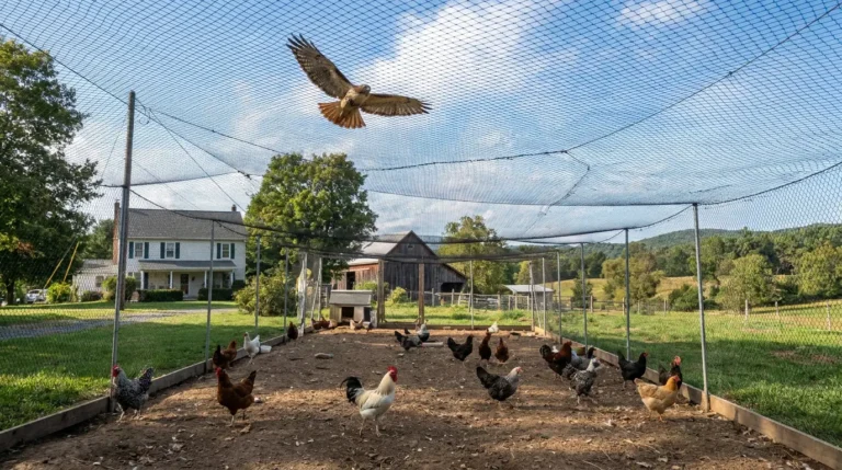 How to Protect Chickens from Hawks (Without Covering Your Entire Yard)